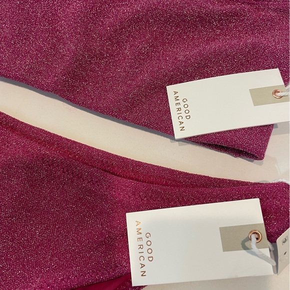 NWT Good American Sparkle Better Bank Bikini Set - Picture 2 of 7